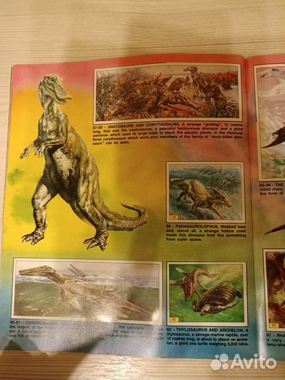 Журнал для наклеек Доисторические животные Панини