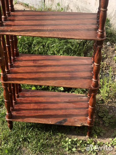 Этажерка СССР Дерево. В реставрацию