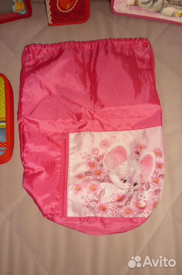 Пенал, папки для тетрадей, мешок для сменной обуви