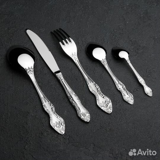 Набор столовых приборов 'Тройка', 30 предметов, ху