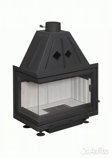 Камин Экокамин Альфа 700 L два стекла левая