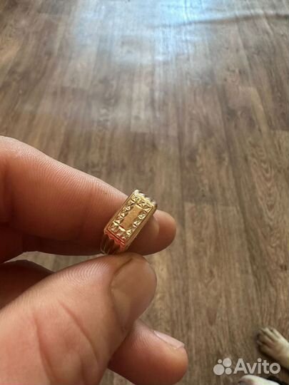 Печатка золотое кольцо мужское
