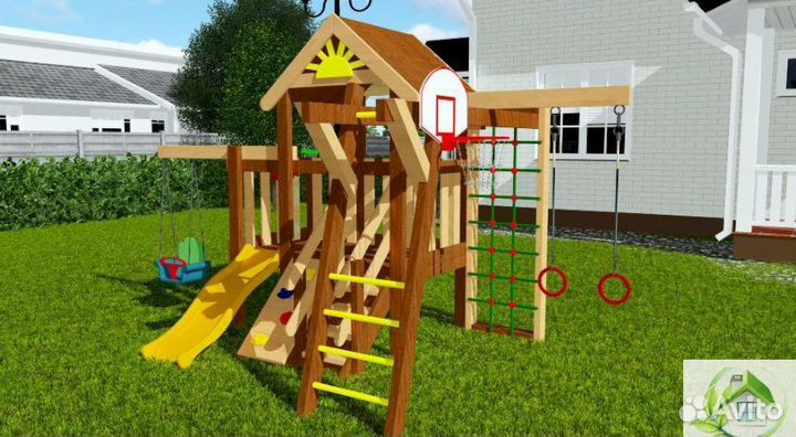 Детская площадка с горкой