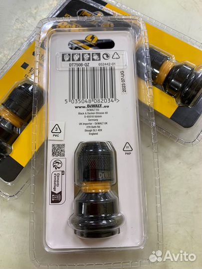 Адаптер гайковерта квадрат на биту dewalt DT7508