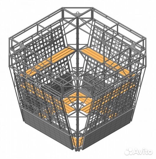 Светодиодный видеокуб 2x2 P4 «под ключ»