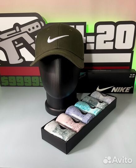 Бейсболка + Носки Набор nike