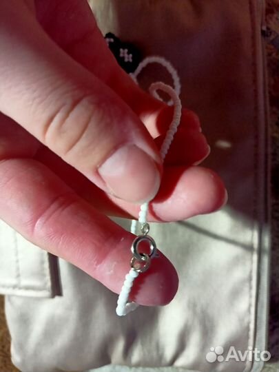 Ожерелье из бисера череп