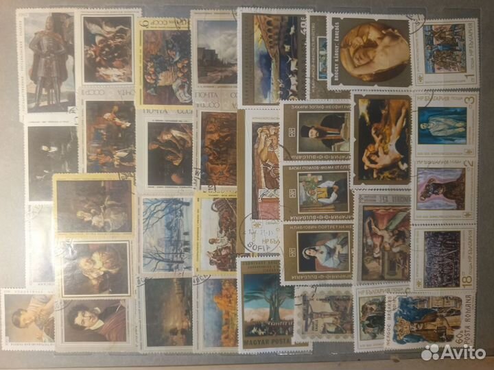 Марки СССР живопись