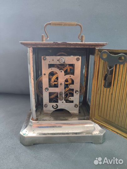 Часы каретные старинные Unghans J, Германия