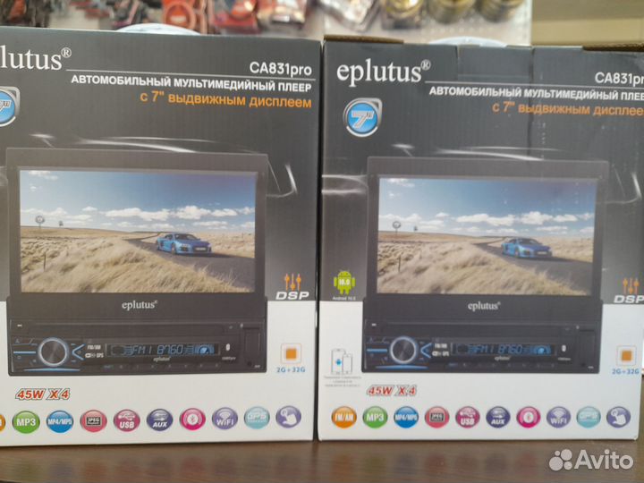 Eplutus CA831 Pro 2+32 гб с выдвижным экраном 1DIN