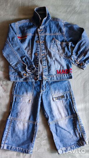 Костюм на мальчика 122 джинсовый