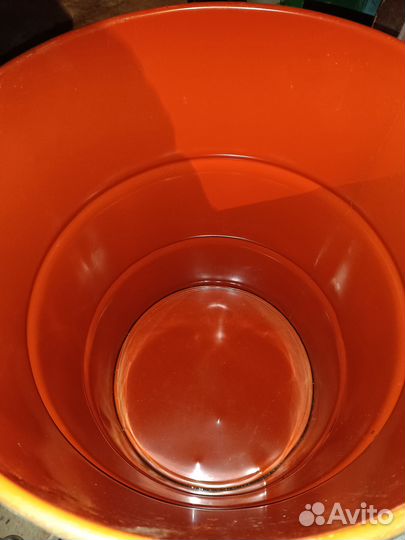 Бочка металлическая 200л с крышкой и хомутом пищев