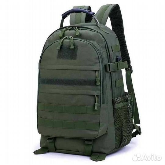 Рюкзак для походов с USB и AUX олива