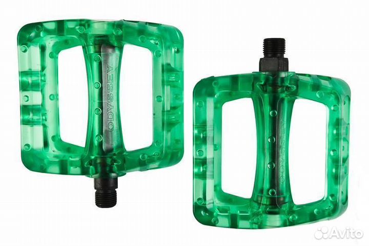 Педали для BMX Odyssey Twisted PC Зеленые