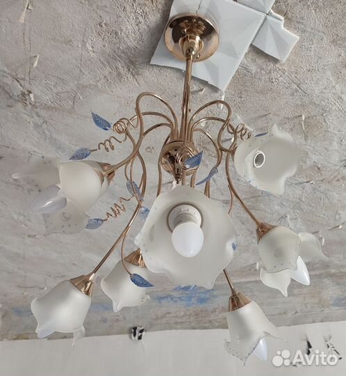 Люстра потолочная бу