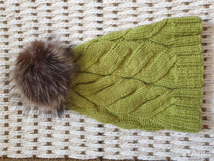 Шапки вязаные из шерсти мериноса