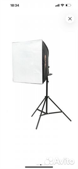 Софтбокс с LED лампой и стойкой в сумке