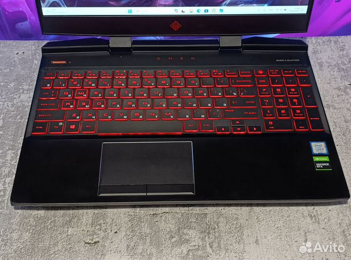 Игровой HP omen GTX 1650/i5-9300H/512gb/12Гб