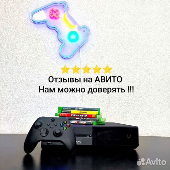 Игровая консоль Xbox ONE + топ игры