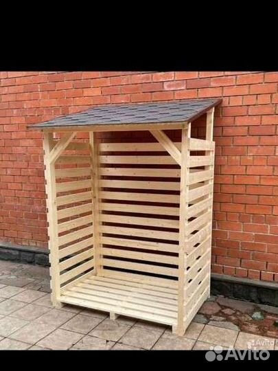 Дровник уличный. Дровеник