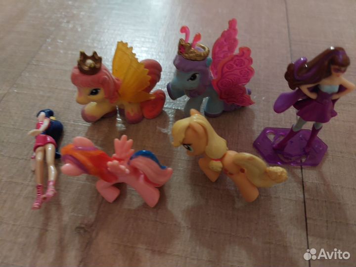 My little pony фигурки, пони Фили и Winx Муза