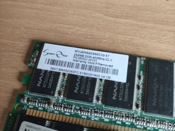Оперативная память ddr1 / sodimm ddr3