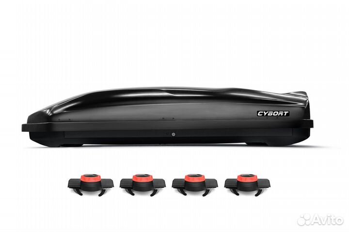Автобокс cybort CarGo 580 черный металлик