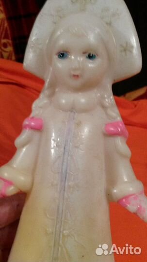 Дед мороз и снегурочка пластмассовые куклы СССР