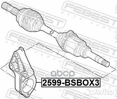 Кронштейн крепления полуоси citroen jumper III