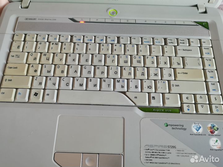 Ноутбук acer aspire 5720g