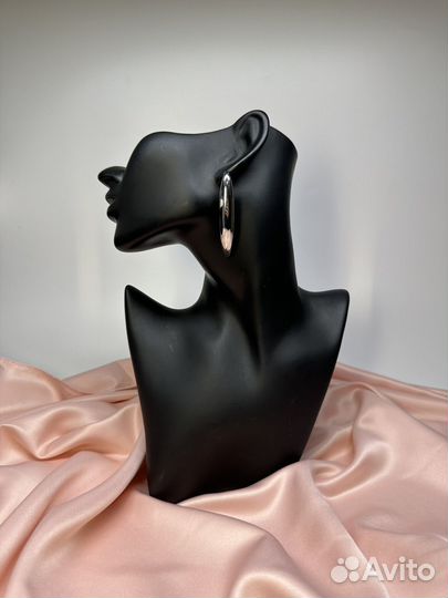 Серьги тренд капли длинные