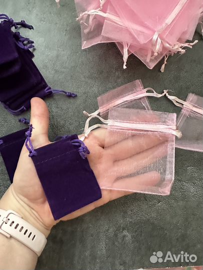 Мешочки подарочные бархатные и органза Новые