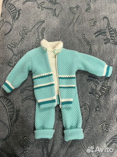Вязаный костюм детский