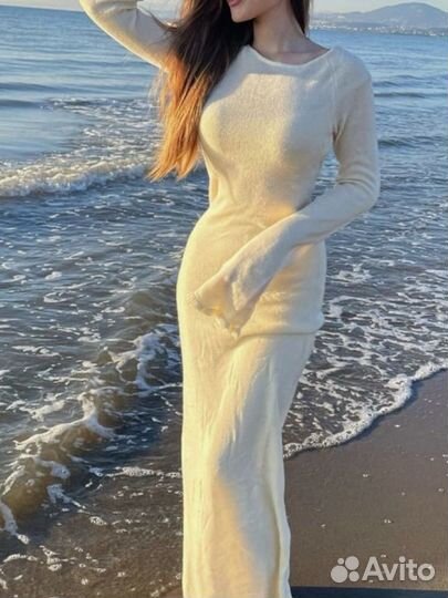 Вязаное платье