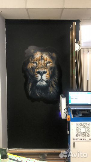 Печать уф прямо на стенах вертикальная