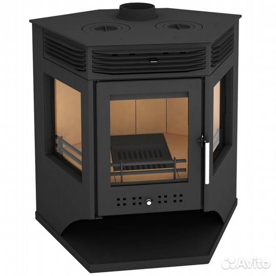 Печь-камин Москва 12 с плитой (гк Мета)