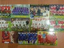 Футбольные карточки и календарики с футболистами