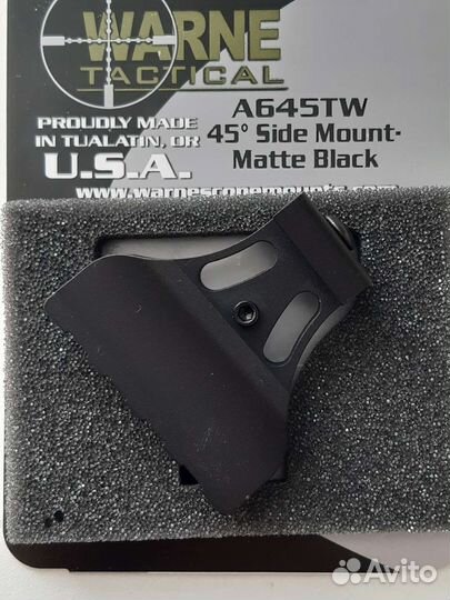 Warne A645TW 45' Side Mount-Matte Black