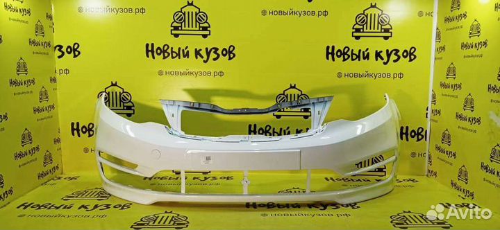 Бампер передний Kia Rio 3 15-17 белый