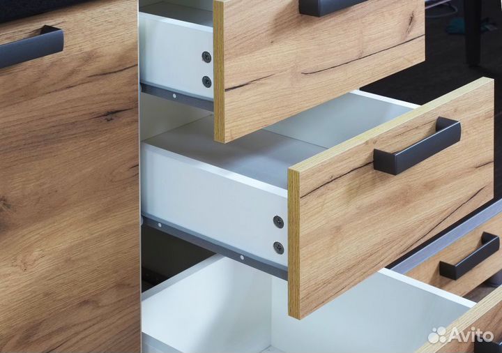 Прямая кухня Крафт 2,0 м в стиле Лофт лдсп