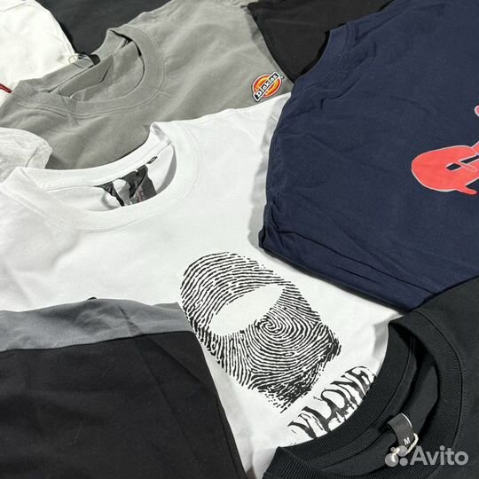 Футболки Stussy Carhartt Vlone Evisu Dickies