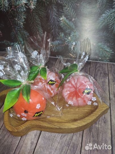 Мандарин мыло ручной работы