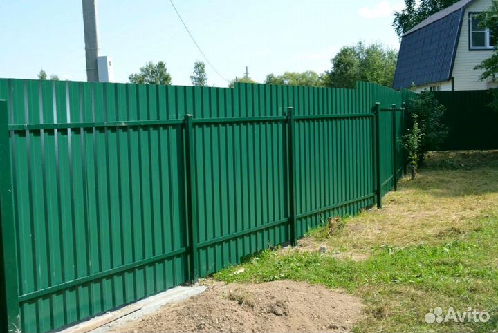 Забор из профнастила с гарантией