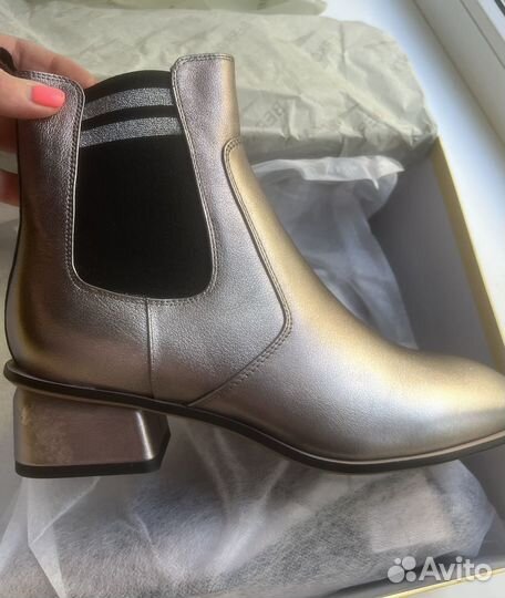 Ботильоны челси натуральная кожа Италия