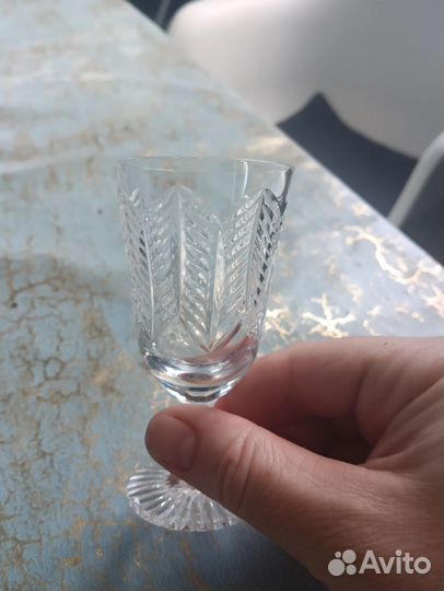 Хрустальные стопки рюмки