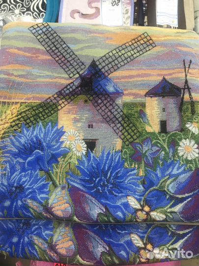 Наволочка гобелен (мельница) 40 на 40