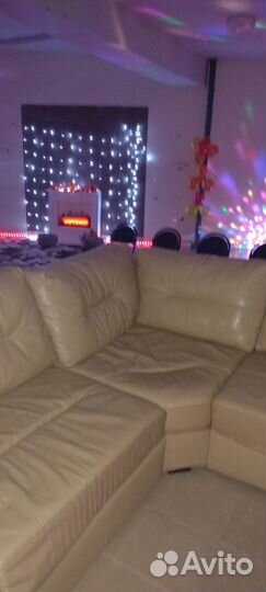 Продам диван б/у из натуральной кожи