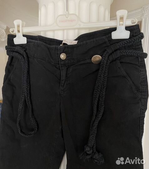 Шорты бриджы черные джинсовые