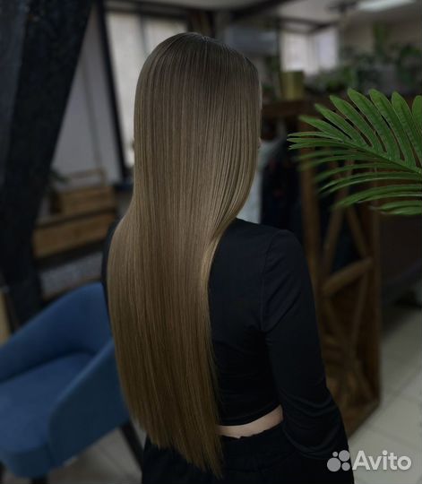 Кератиновое выпрямление волос