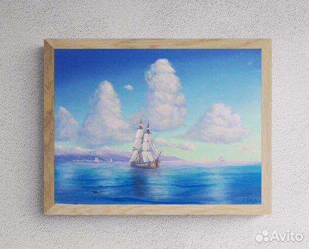 Картина маслом 30x40 море